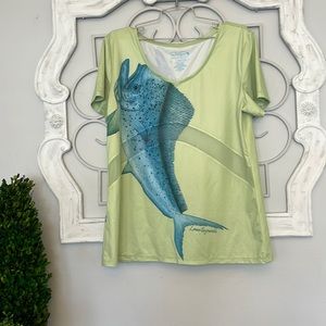 Reel Legends Linnea Szymanski Green Keep it Cool T-Shirt Large